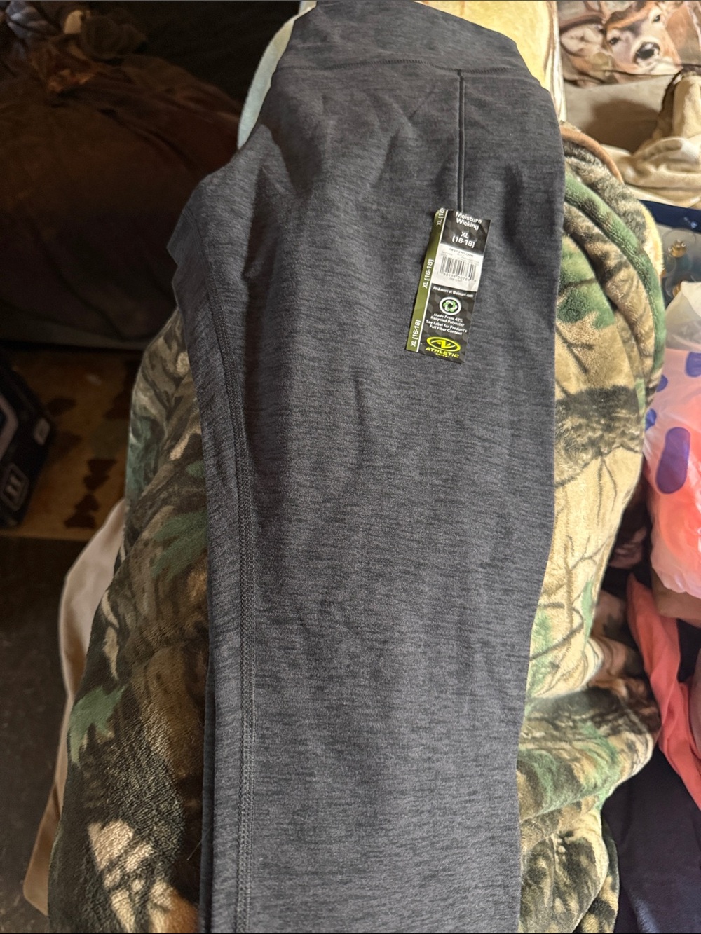 Athletic Works Dark Heather Gray Kids Leggings